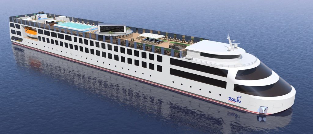 Мале круїзне судно від українського проектно-конструкторського бюро Zaliv Ship Design